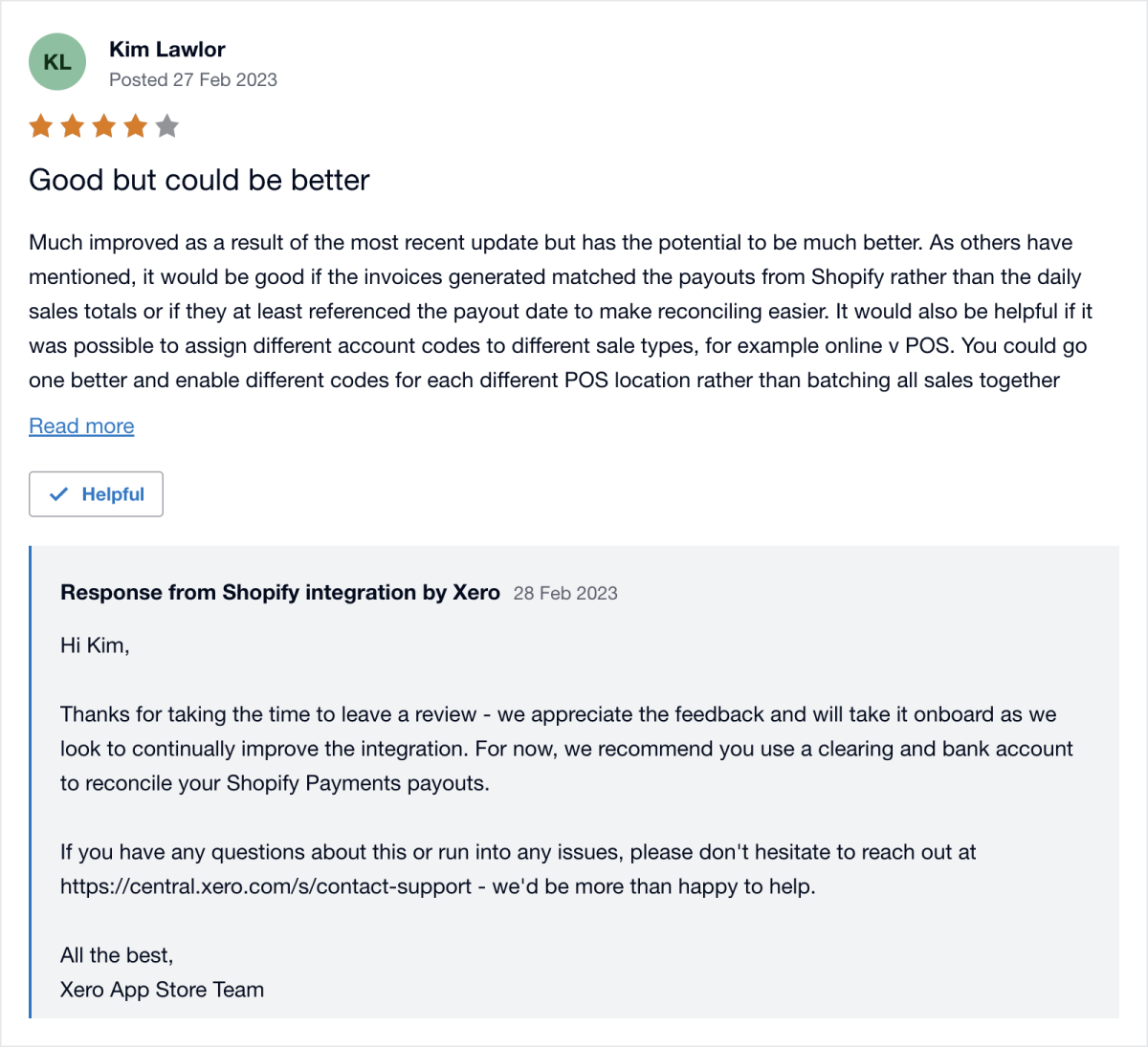 Managing app reviews — Xero Developer
